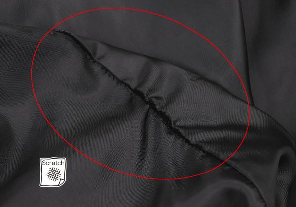 JUNIOR GAULTIER Black Poly Zip Design Skirt Size 40
