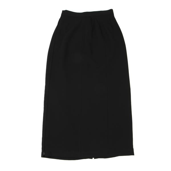 JUNIOR GAULTIER Black Poly Zip Design Skirt Size 40
