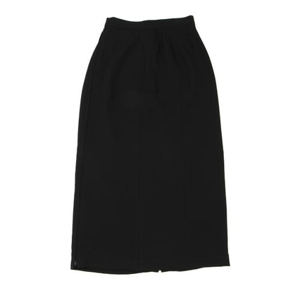 JUNIOR GAULTIER Black Poly Zip Design Skirt Size 40