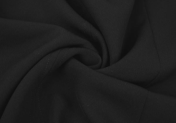 JUNIOR GAULTIER Black Poly Zip Design Skirt Size 40