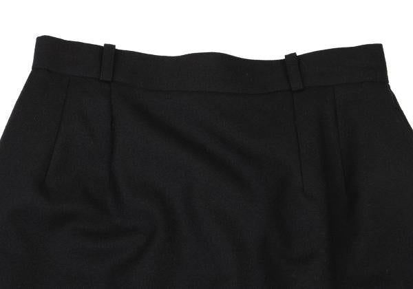 JUNIOR GAULTIER Wool A-Line Skirt Black Size 40