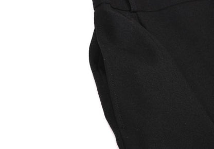JUNIOR GAULTIER Wool A-Line Skirt Black Size 40