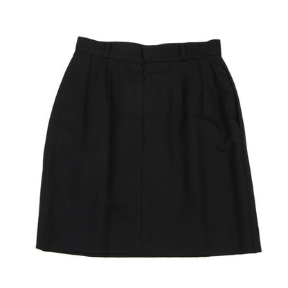 JUNIOR GAULTIER Wool A-Line Skirt Black Size 40