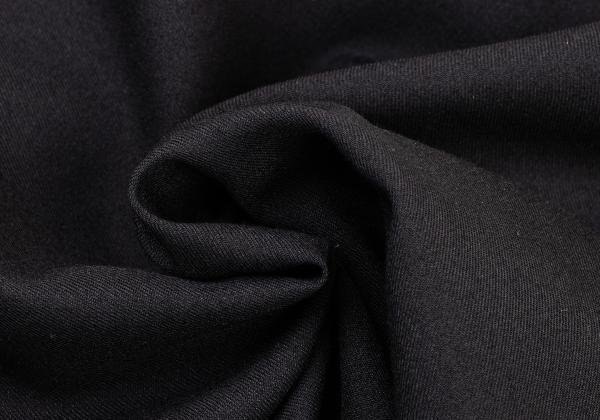 JUNIOR GAULTIER Wool Stitch Design Midi Skirt Black Size 40