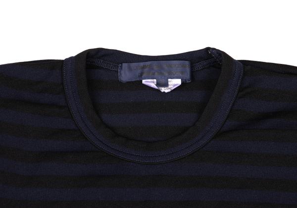 COMME des GARCONS Garment Dyed Striped L/S Tee Blue Size SS