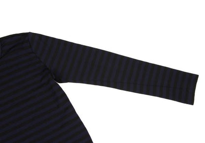COMME des GARCONS Garment Dyed Striped L/S Tee Blue Size SS
