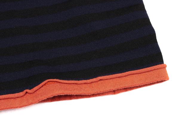 COMME des GARCONS Garment Dyed Striped L/S Tee Blue Size SS