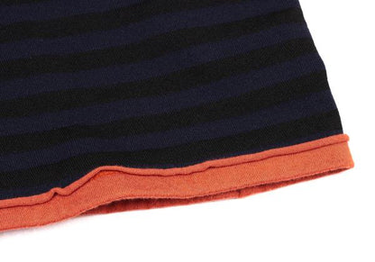 COMME des GARCONS Garment Dyed Striped L/S Tee Blue Size SS