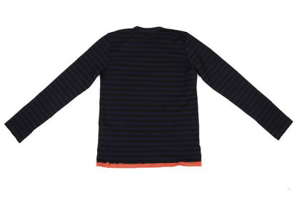 COMME des GARCONS Garment Dyed Striped L/S Tee Blue Size SS