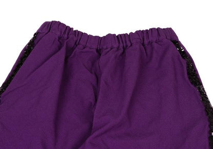 COMME des GARCONS Polyester Garment Dyed Pants Purple Size M