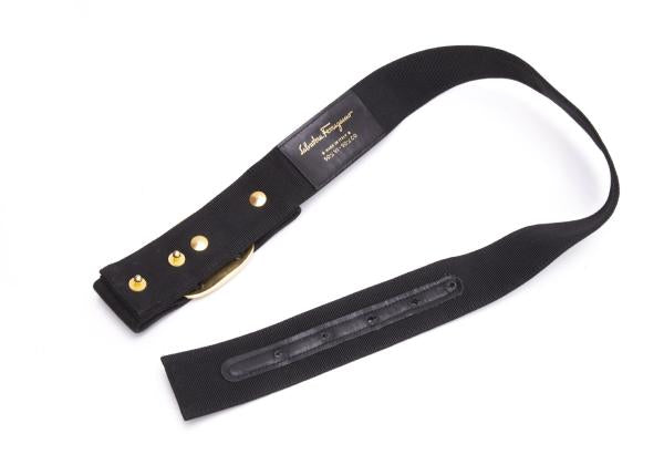 Salvatore Ferragamo Ribbon Belt Black