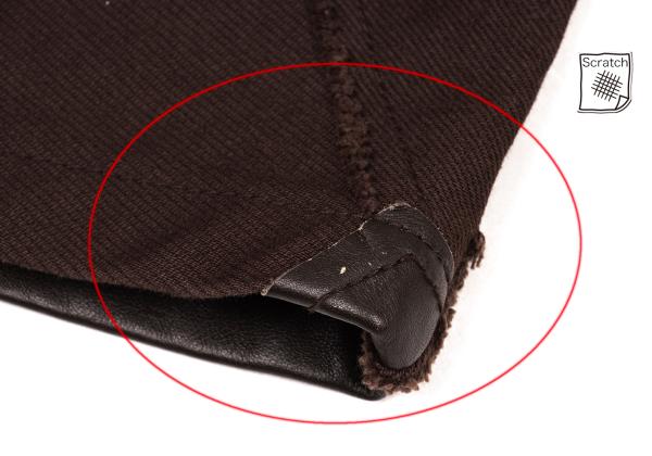 Y's Raw Edge Leather Patchwork Pants Brown Size 1