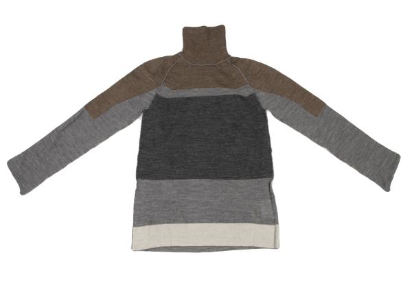 COMME des GARCONS Mixed Alpaca Wool High Sweater Gray Size S