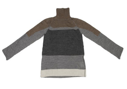 COMME des GARCONS Mixed Alpaca Wool High Sweater Gray Size S