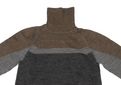 COMME des GARCONS Mixed Alpaca Wool High Sweater Gray Size S