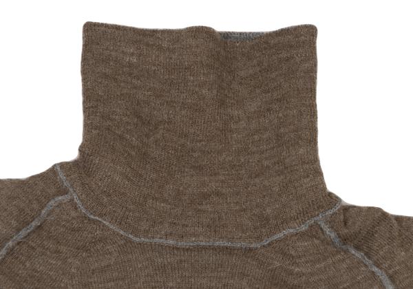 COMME des GARCONS Mixed Alpaca Wool High Sweater Gray Size S