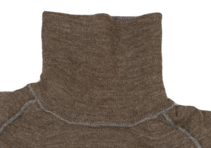 COMME des GARCONS Mixed Alpaca Wool High Sweater Gray Size S