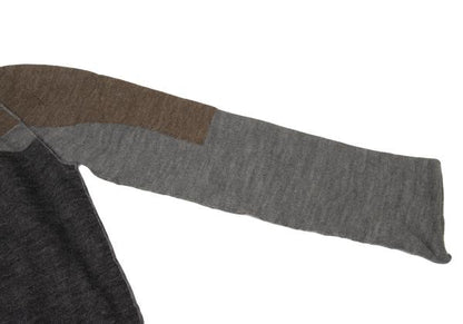 COMME des GARCONS Mixed Alpaca Wool High Sweater Gray Size S