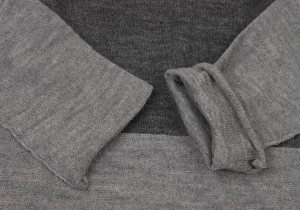 COMME des GARCONS Mixed Alpaca Wool High Sweater Gray Size S