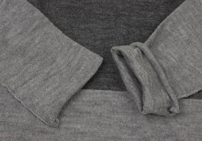 COMME des GARCONS Mixed Alpaca Wool High Sweater Gray Size S