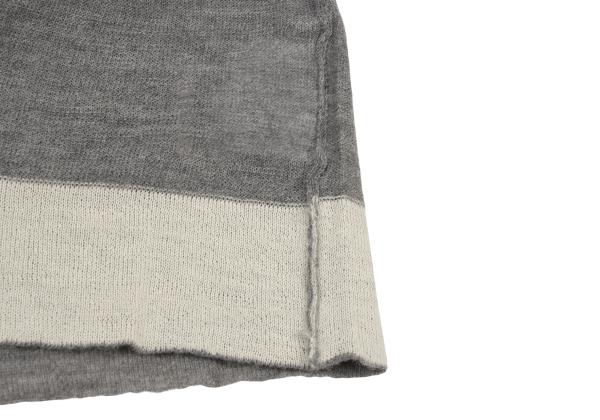 COMME des GARCONS Mixed Alpaca Wool High Sweater Gray Size S