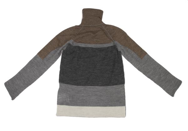 COMME des GARCONS Mixed Alpaca Wool High Sweater Gray Size S