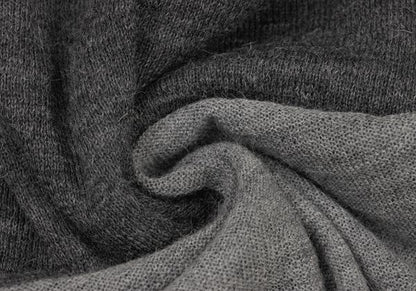 COMME des GARCONS Mixed Alpaca Wool High Sweater Gray Size S