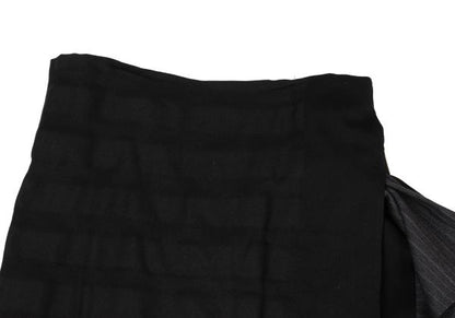 COMME des GARCONS 03AW Mixed Jacquard Wrap Skirt Gray Size S