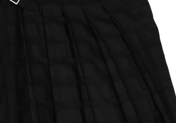 COMME des GARCONS 03AW Mixed Jacquard Wrap Skirt Gray Size S