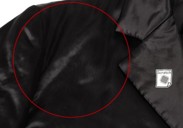 COMME des GARCONS Cupro Padded Velcro Jacket Black Size M