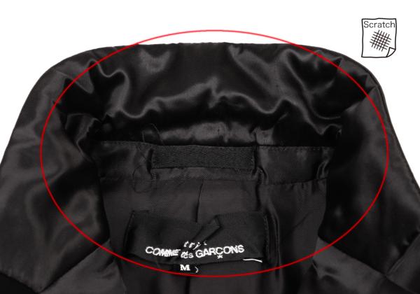 COMME des GARCONS Cupro Padded Velcro Jacket Black Size M