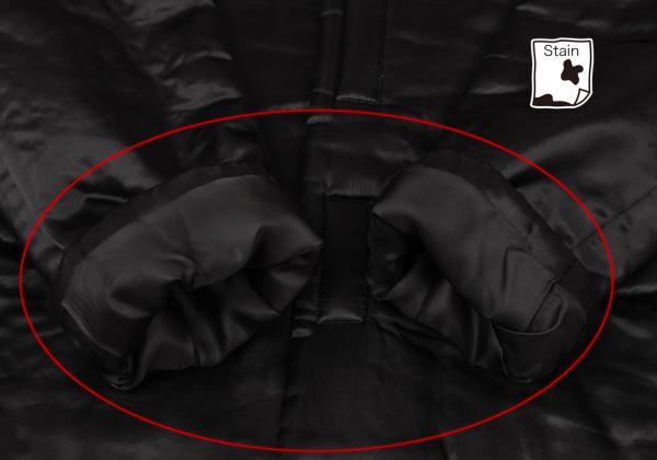 COMME des GARCONS Cupro Padded Velcro Jacket Black Size M