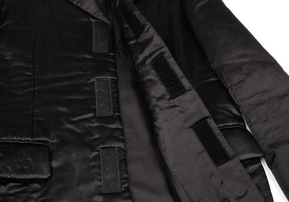 COMME des GARCONS Cupro Padded Velcro Jacket Black Size M
