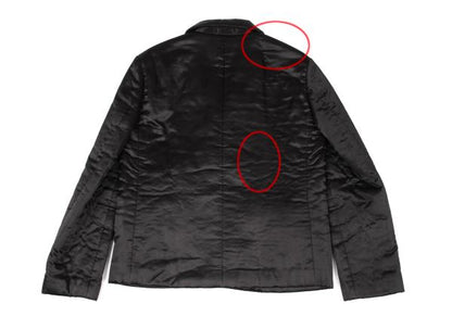 COMME des GARCONS Cupro Padded Velcro Jacket Black Size M