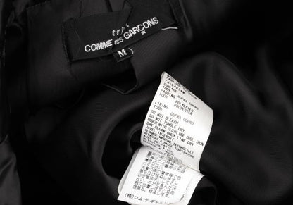 COMME des GARCONS Cupro Padded Velcro Jacket Black Size M