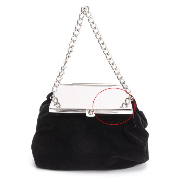 COMME des GARCONS Velvet Mirror Handle Bag