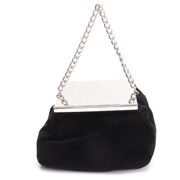 COMME des GARCONS Velvet Mirror Handle Bag