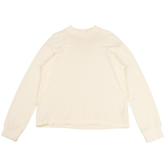 Y's for men Wool Mock Neck Knit Sweater Ivory Size 3