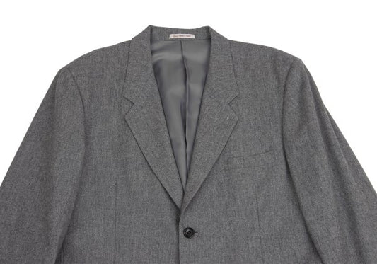 Papas GUABELLO Wool Cashmere Tailored Blazer Gray Size M46
