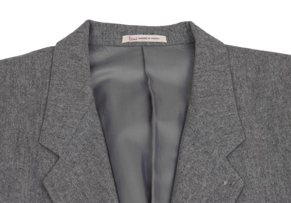 Papas GUABELLO Wool Cashmere Tailored Blazer Gray Size M46