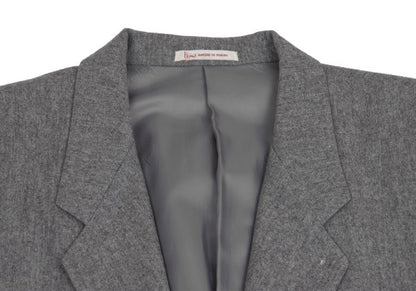 Papas GUABELLO Wool Cashmere Tailored Blazer Gray Size M46