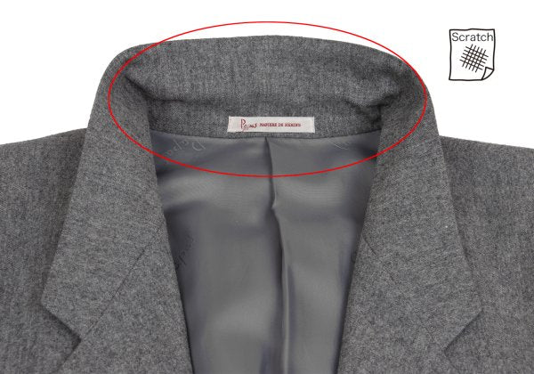 Papas GUABELLO Wool Cashmere Tailored Blazer Gray Size M46