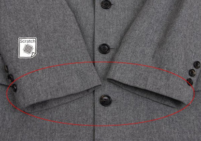 Papas GUABELLO Wool Cashmere Tailored Blazer Gray Size M46