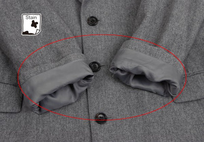 Papas GUABELLO Wool Cashmere Tailored Blazer Gray Size M46