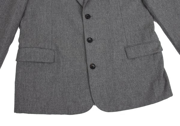Papas GUABELLO Wool Cashmere Tailored Blazer Gray Size M46