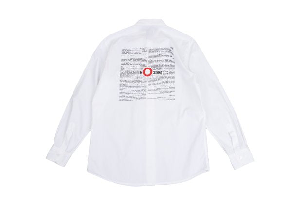 MOSCHINO JEANS Back Message Print Shirt White Size M