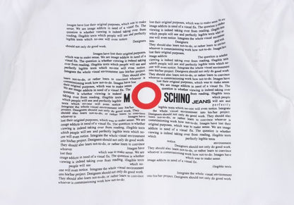 MOSCHINO JEANS Back Message Print Shirt White Size M