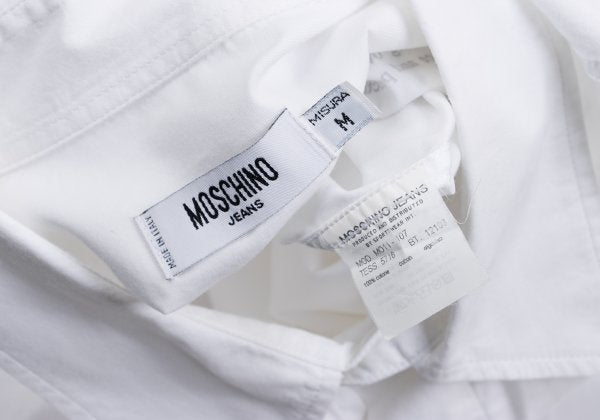 MOSCHINO JEANS Back Message Print Shirt White Size M