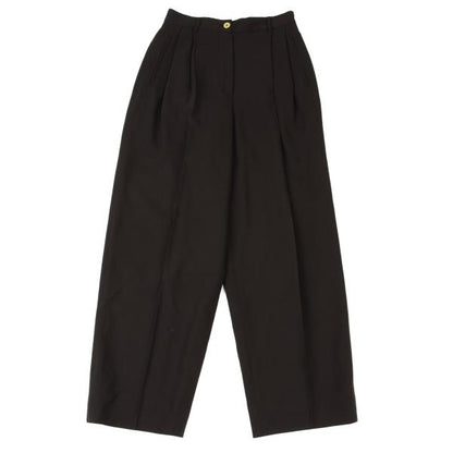 GUCCI Wool Two-Pleat Pants Dark Brown Size 42