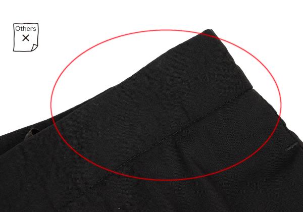 JIL SANDER Wool Blend Straight Pants Black Size 36